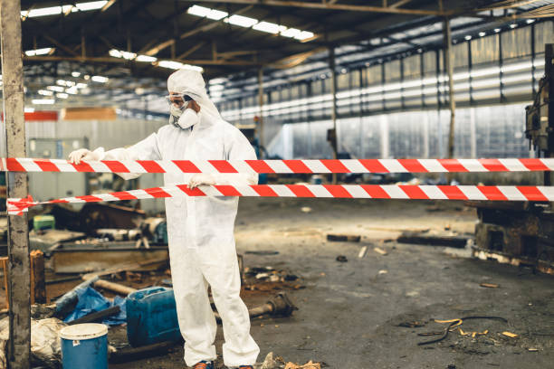 Professional Biohazard technician working in Camden, IN